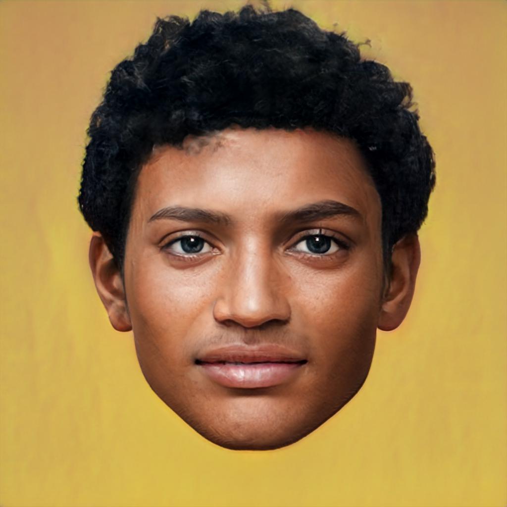 AI generated portrait from the Latent Walks series