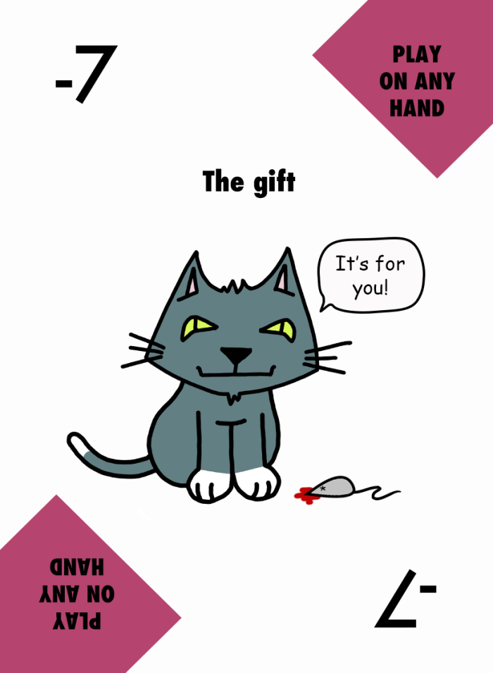 Karmic Kittens card: The Gift