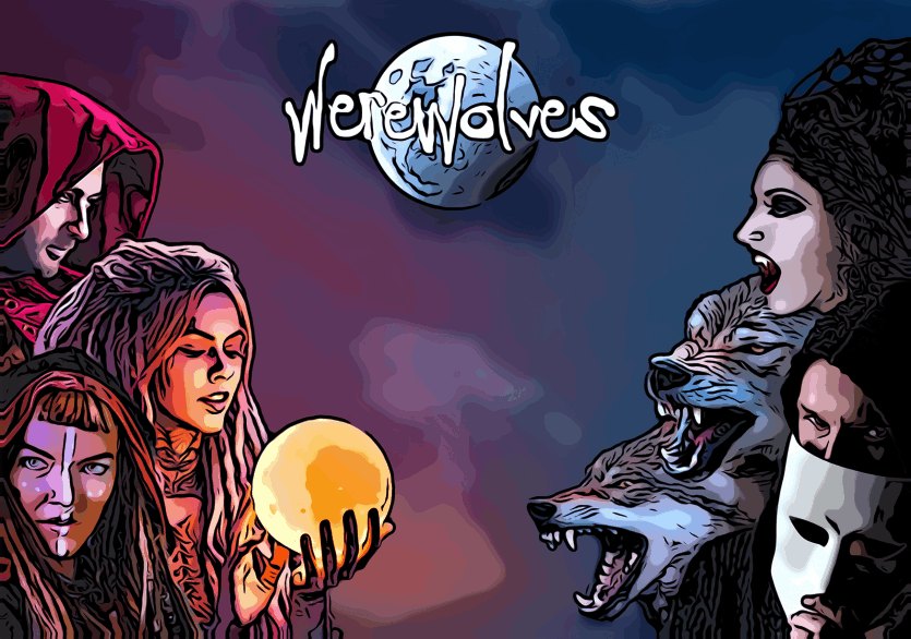 Werewolves - illustration with characters